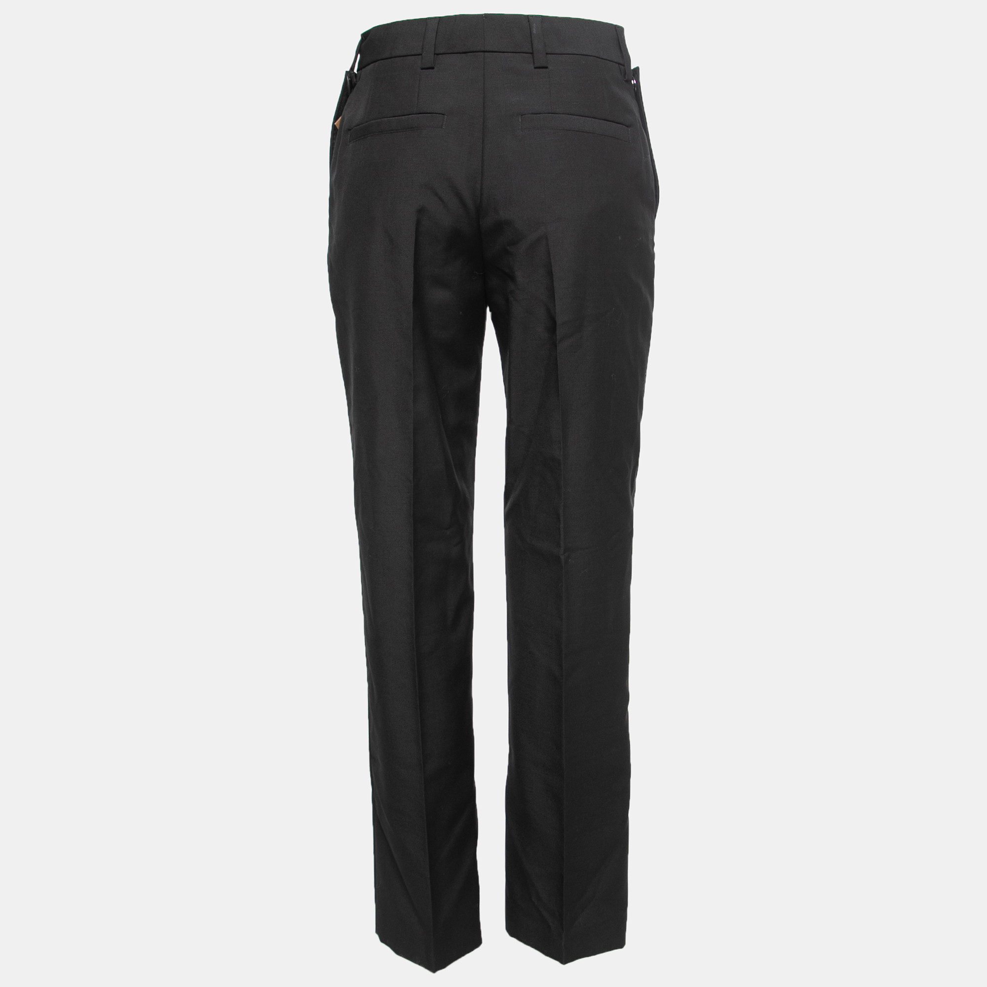 

Burberry Black Mohair & Wool Pocket Detail Zohra Trousers