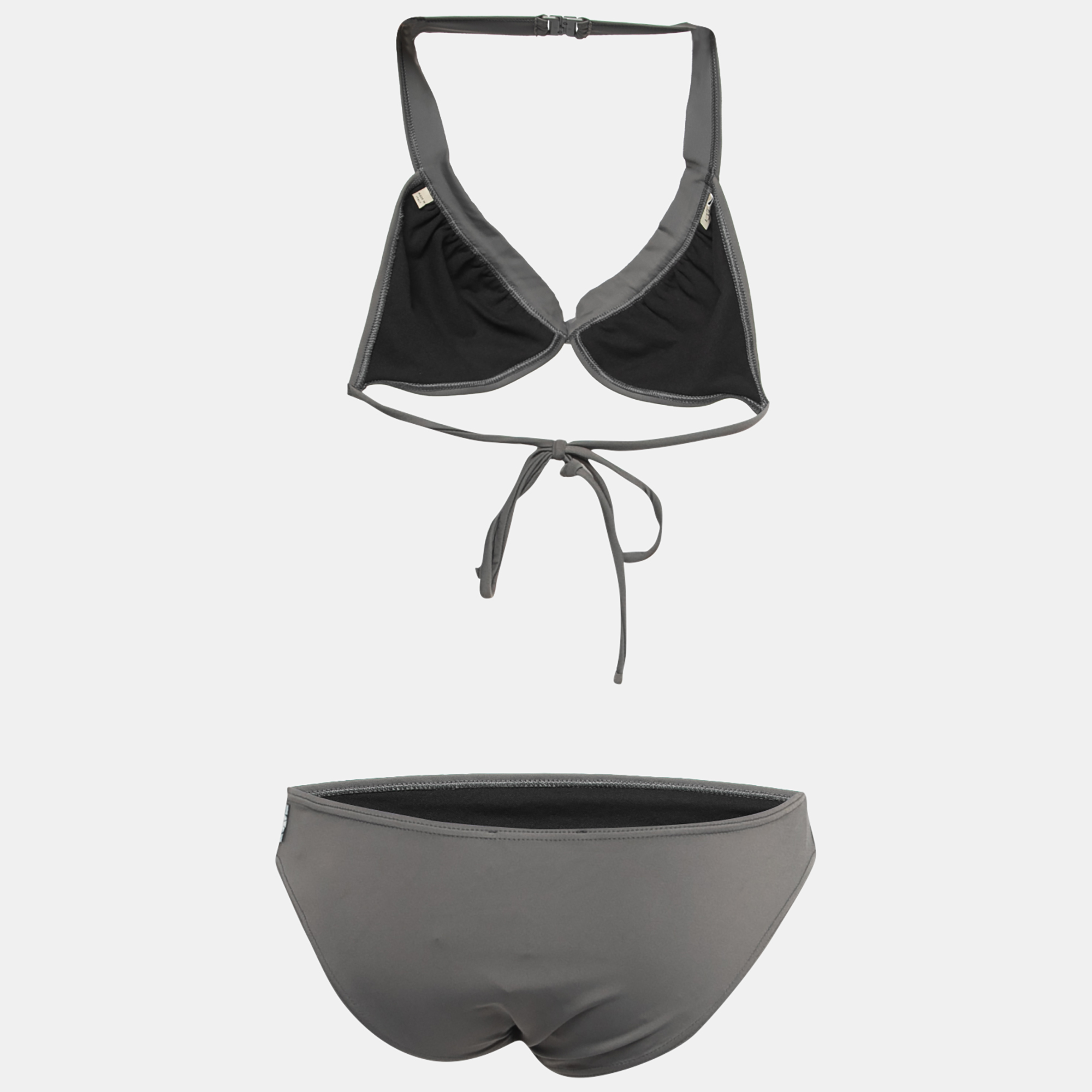 

Burberry Grey Studded Nylon Bikini