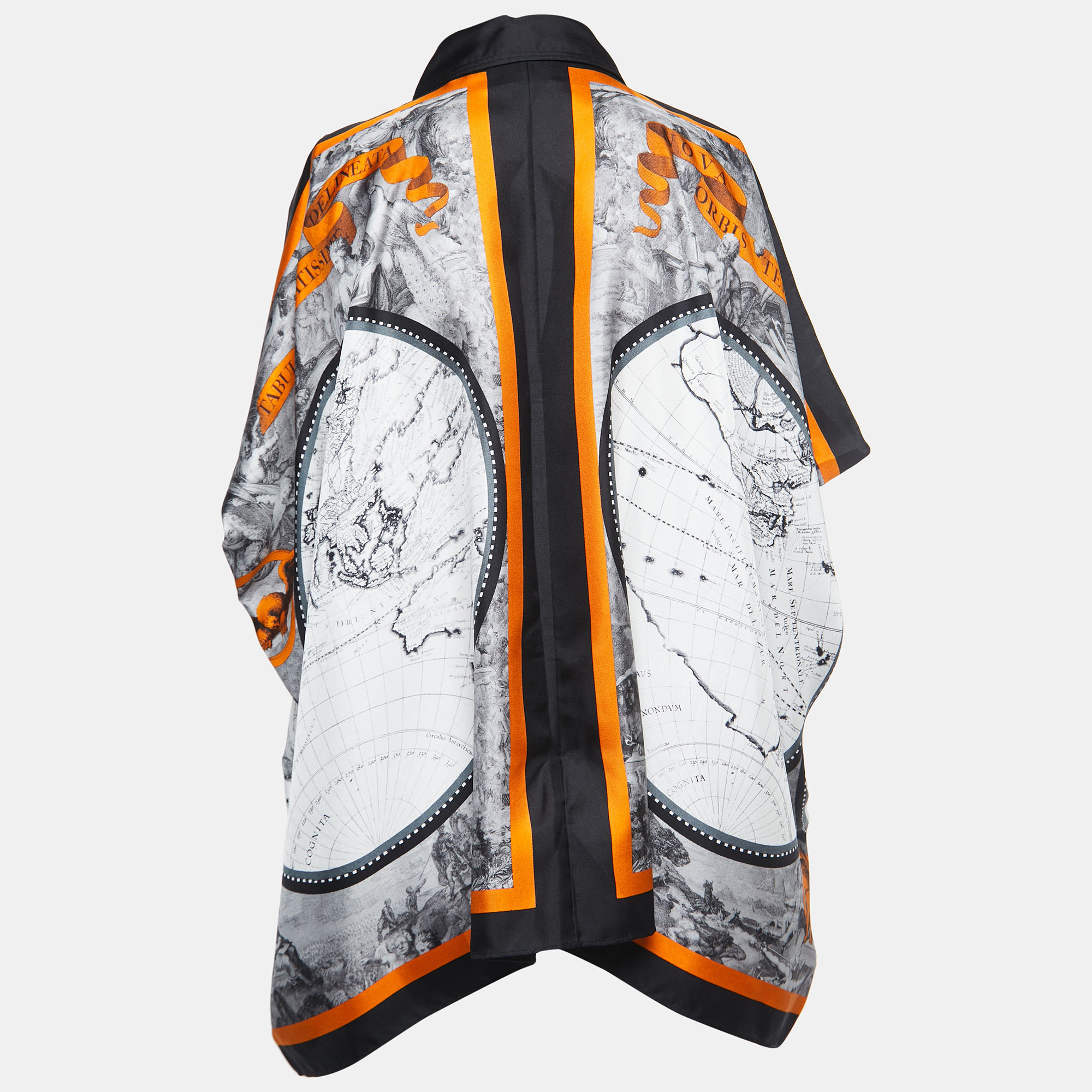 

Burberry Multicolor Print Silk Button Front Shirt Blouse