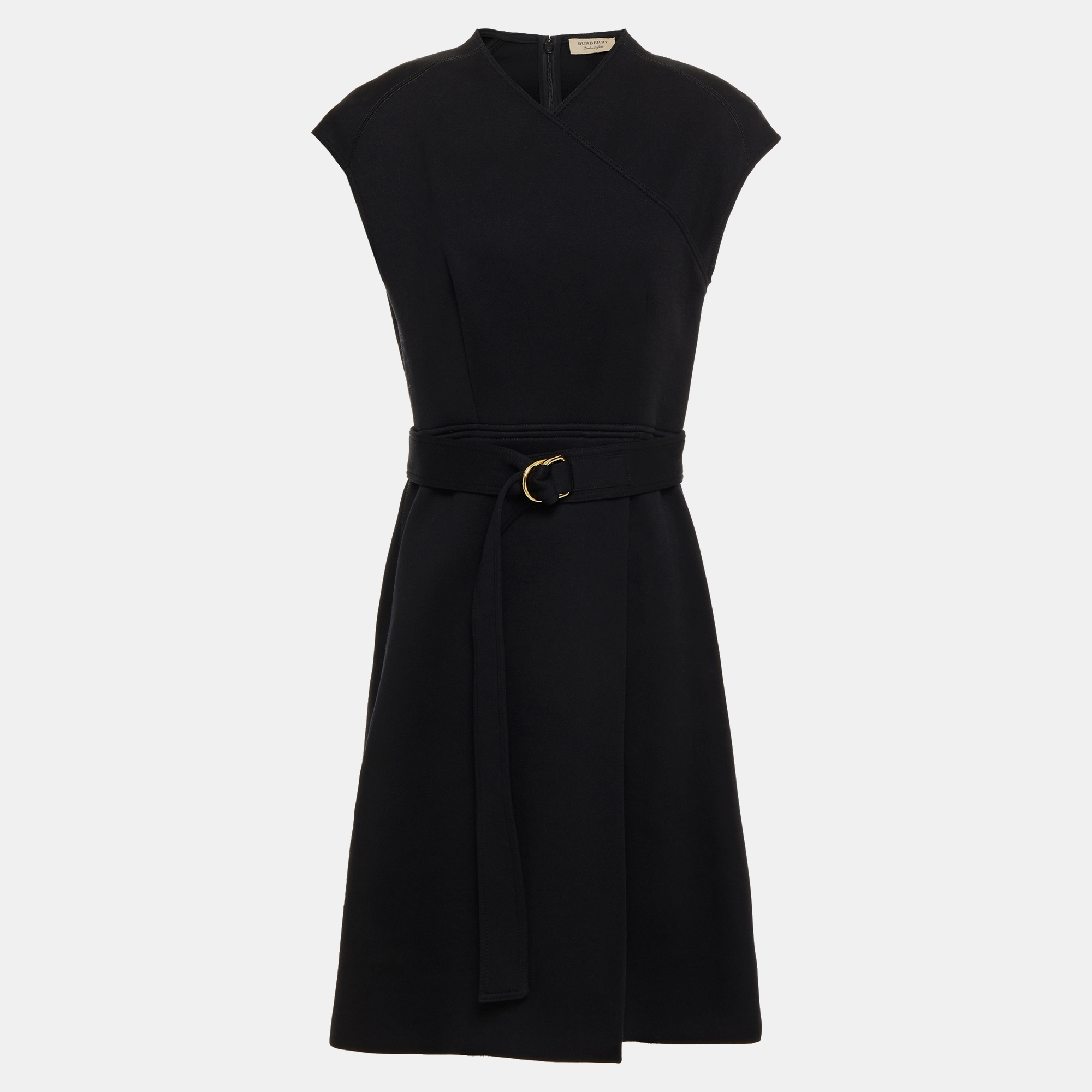 

Burberry Cotton Knee Length Dress 10, Black