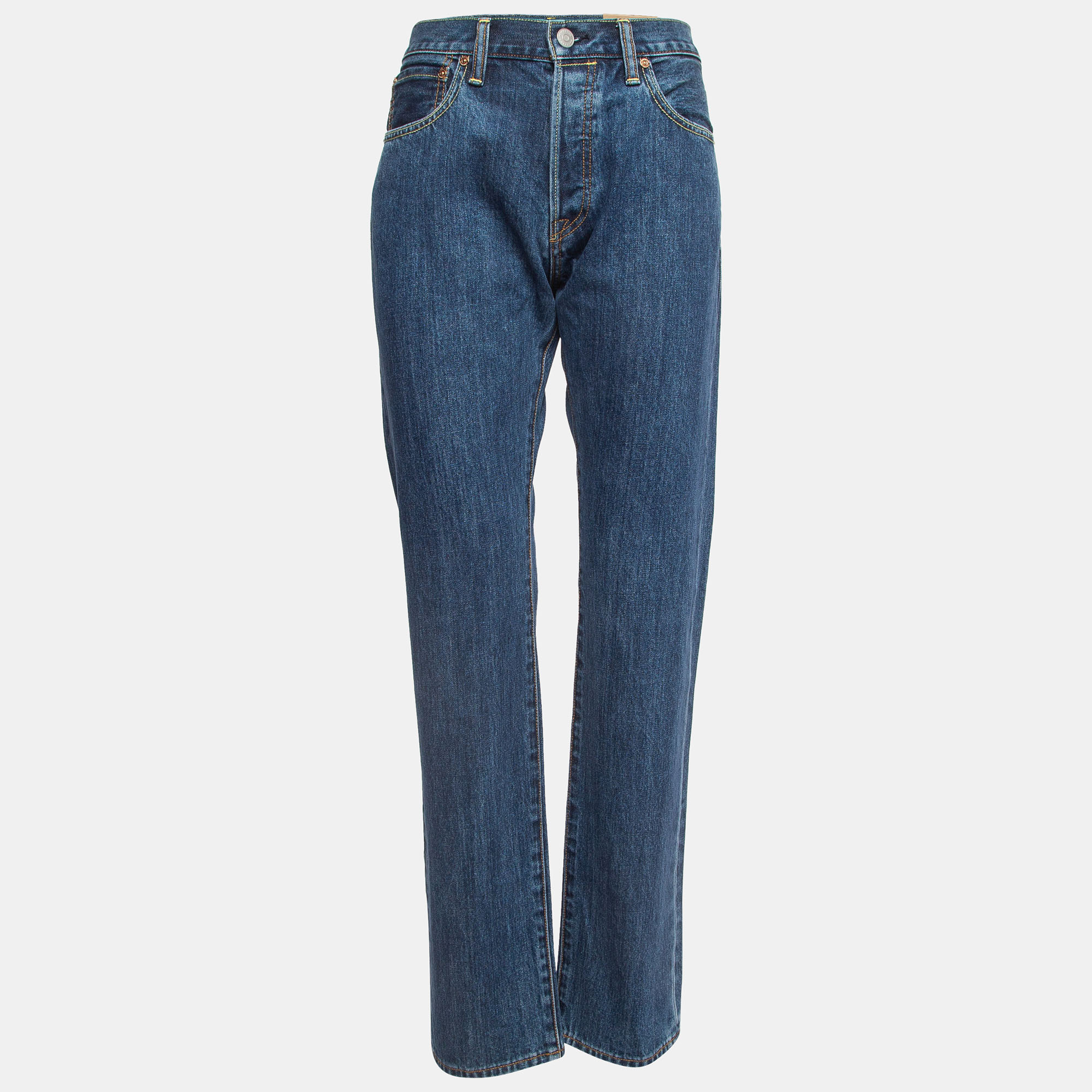 

Burberry Navy Blue Denim Straight Fit Jeans M Waist 30"