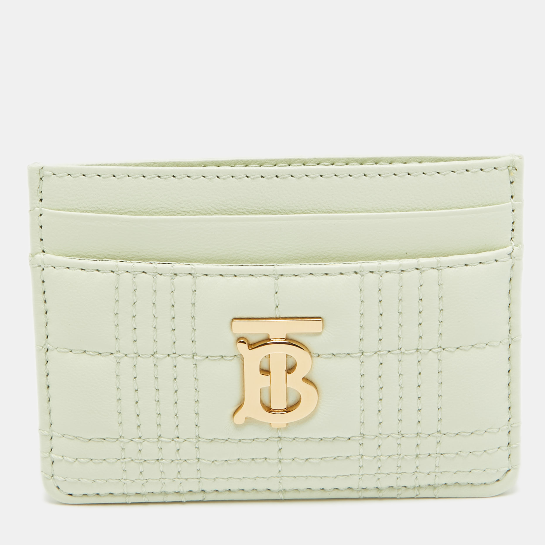 

Burberry Green Quilted Leather Lola Card Holder