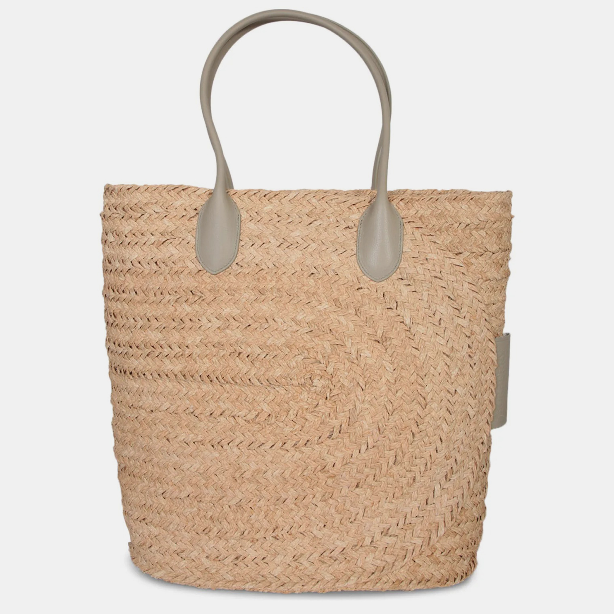 

Burberry Beige Raffia And Leather Tote Bag