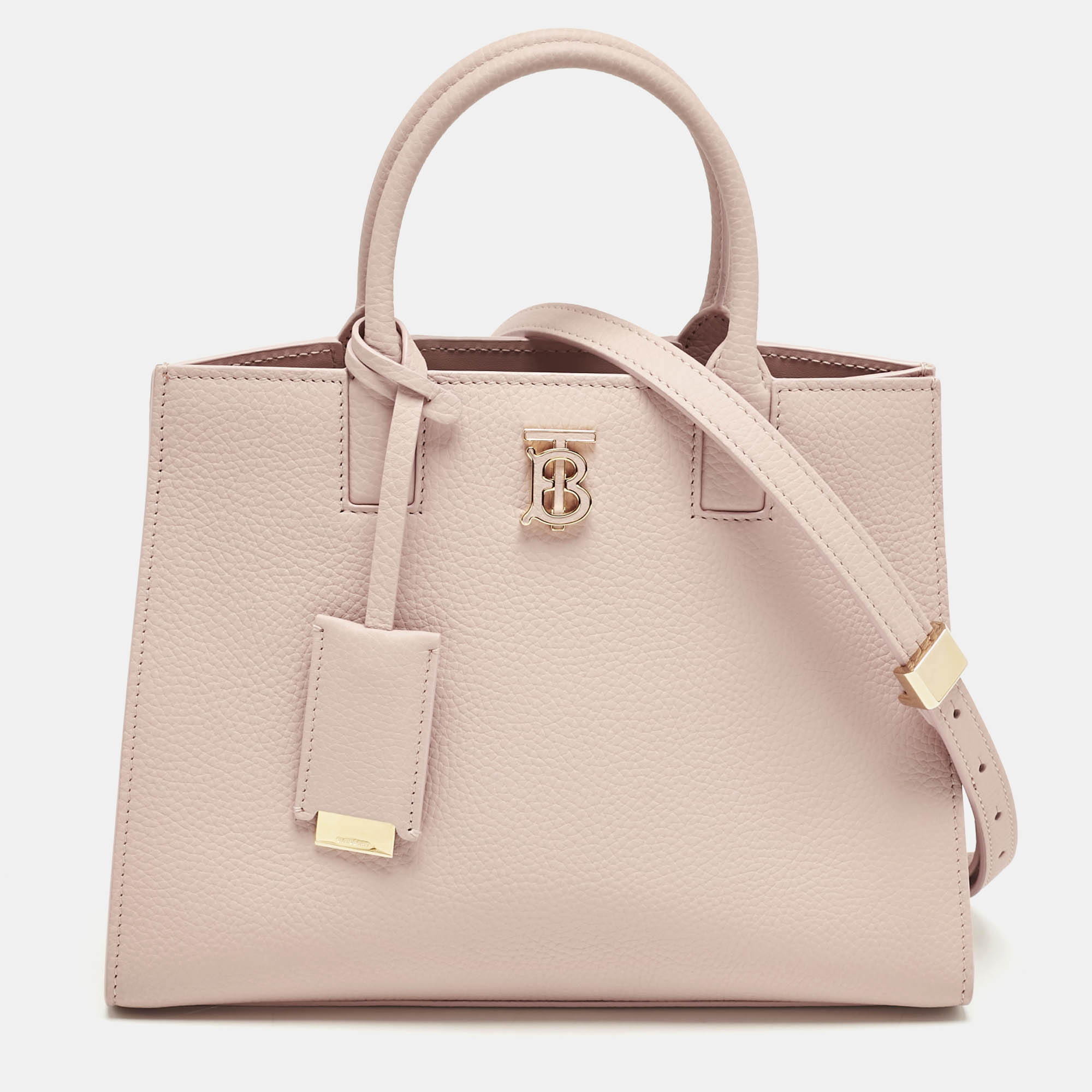 

Burberry Dusky Pink Leather Mini Frances Tote