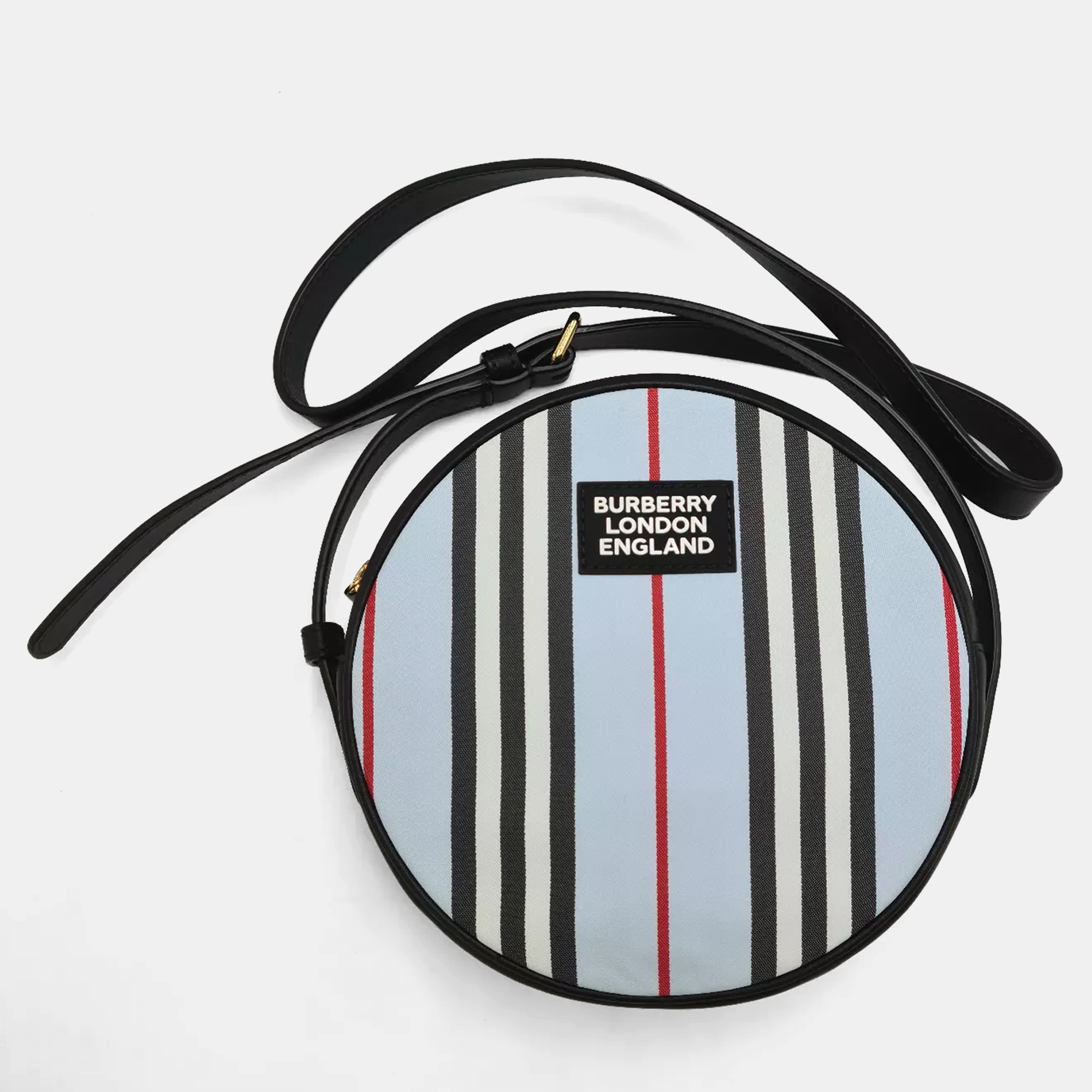 

Burberry Louise Blue/Black Leather Shoulder Bag