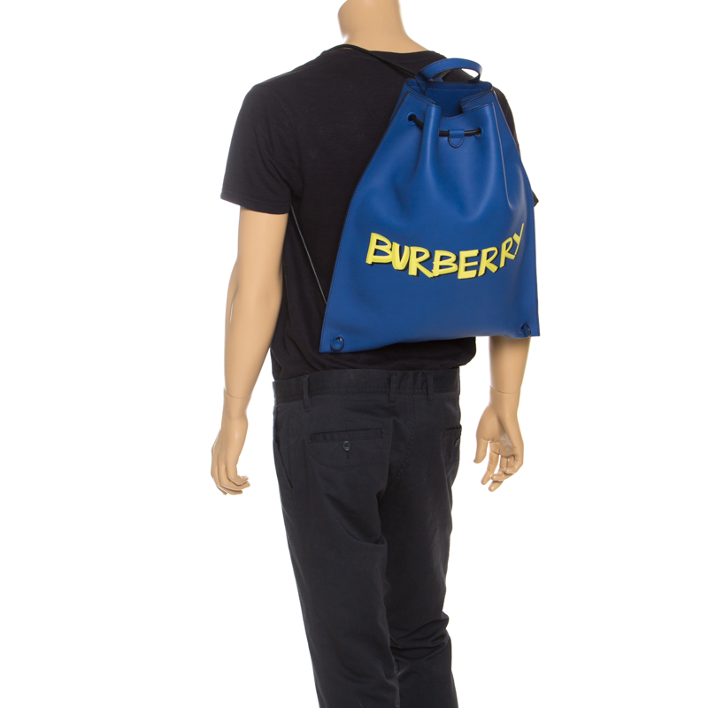 

Burberry Blue Leather Bobby Backpack