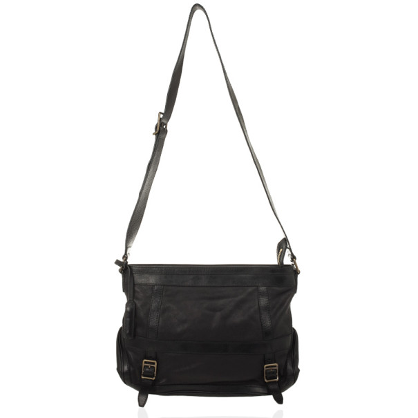 Burberry Black Leather Pasmore Crossbody Bag