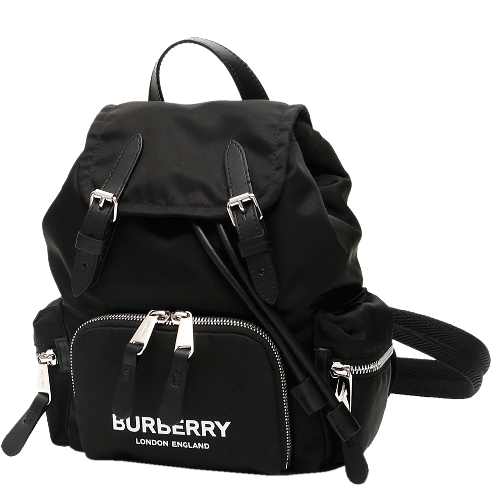 burberry black rucksack