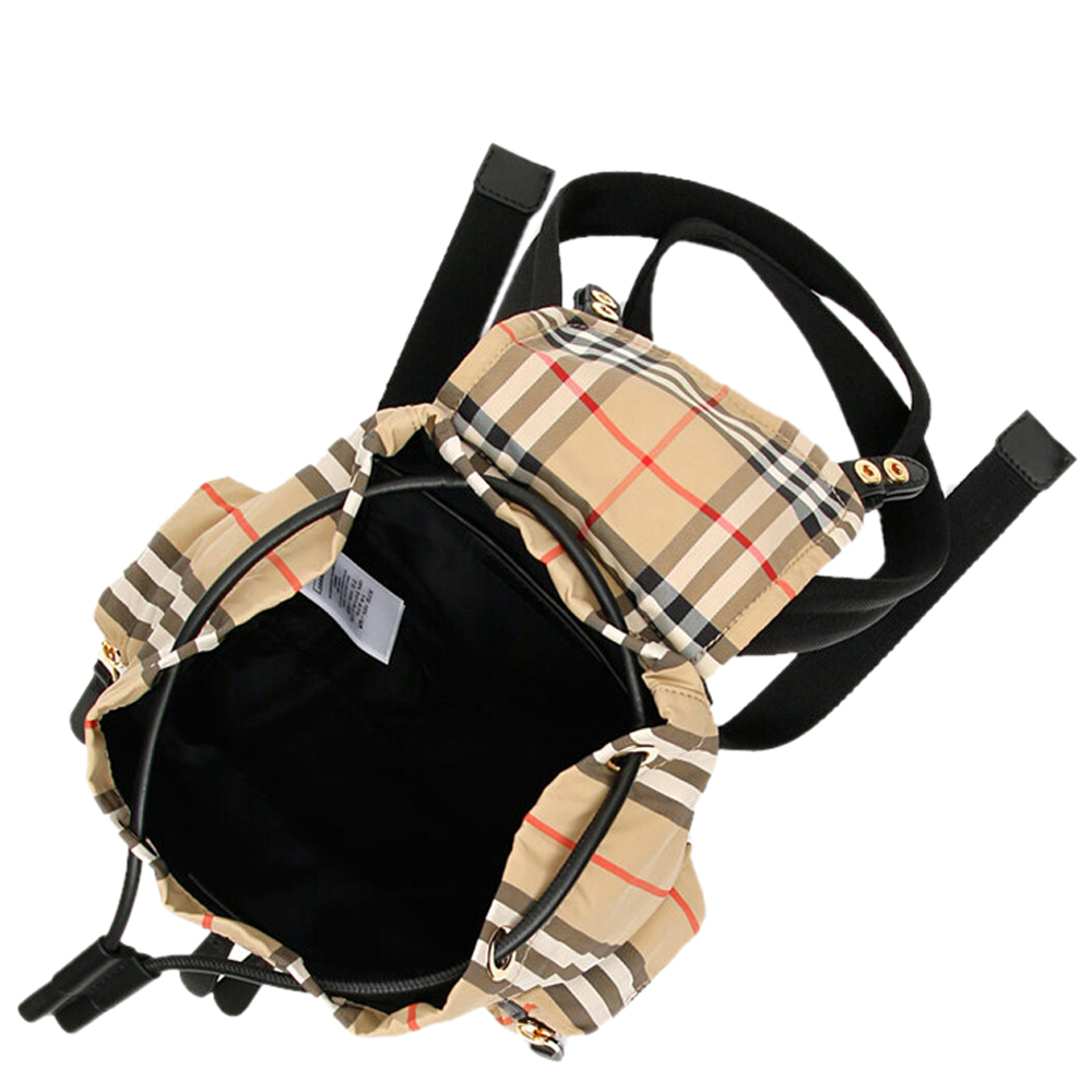 

Burberry Beige Canvas Check Vintage Rucksack