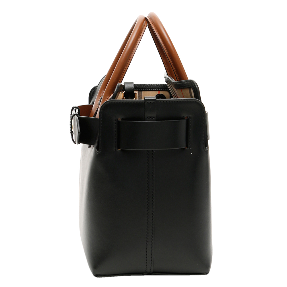 

Burberry Black Leather The Belt Small Bag