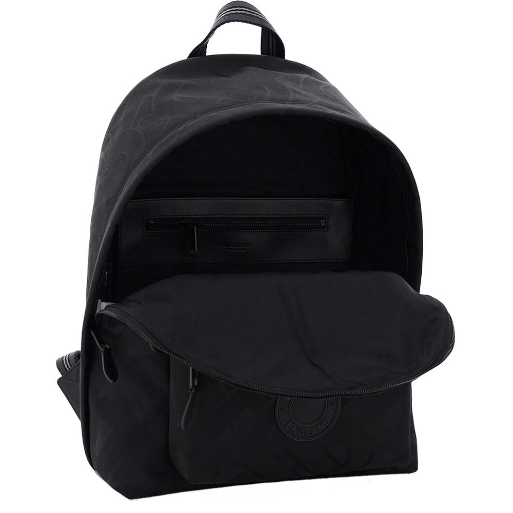 

Burberry Black Jacquard Monogram Jett Backpack Bag