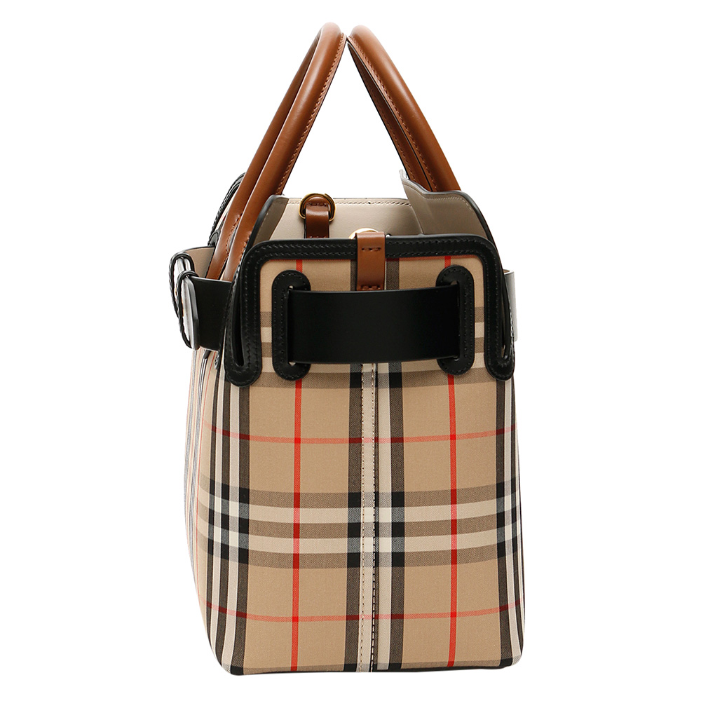 

Burberry Beige Check Vintage The Small Belt Bag, Multicolor