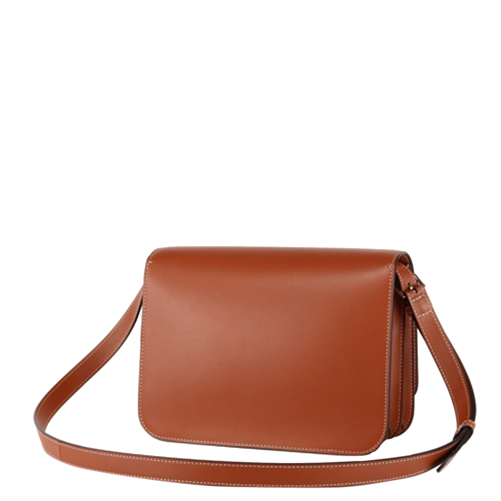 

Burberry Brown Leather TB Medium Crossbody Bag