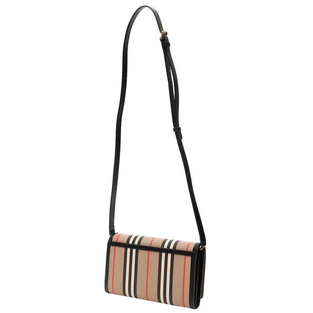 

Burberry Multicolor Check Canvas Hannah Mini Wallet on Strap Bag