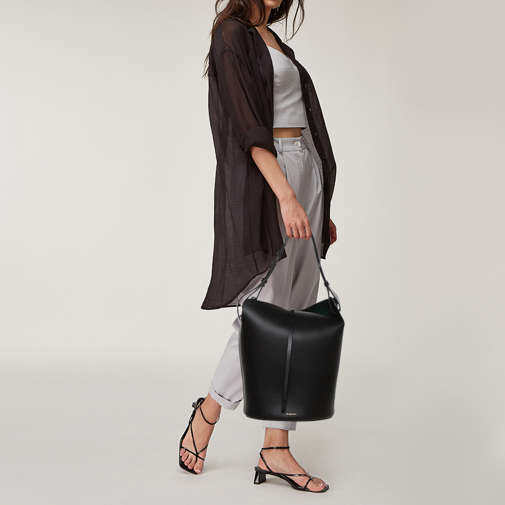 

Burberry Black Leather Large Bucket Bag