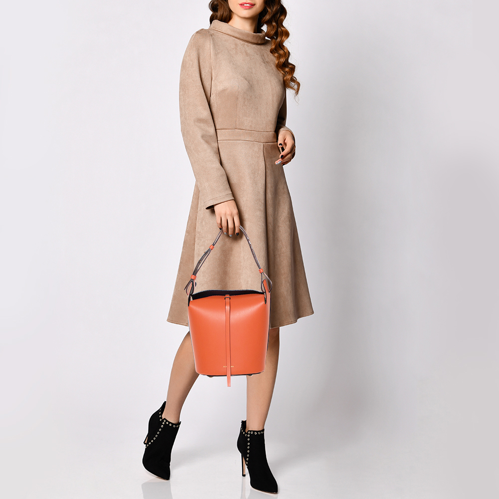 

Burberry Orange Leather  Bucket Bag