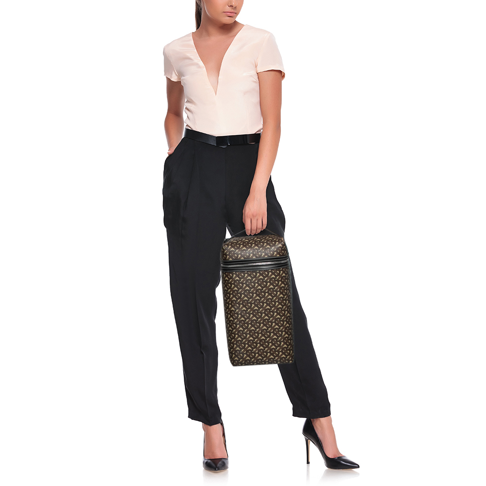 

Burberry Brown Monogram Canvas Sneaker Bag