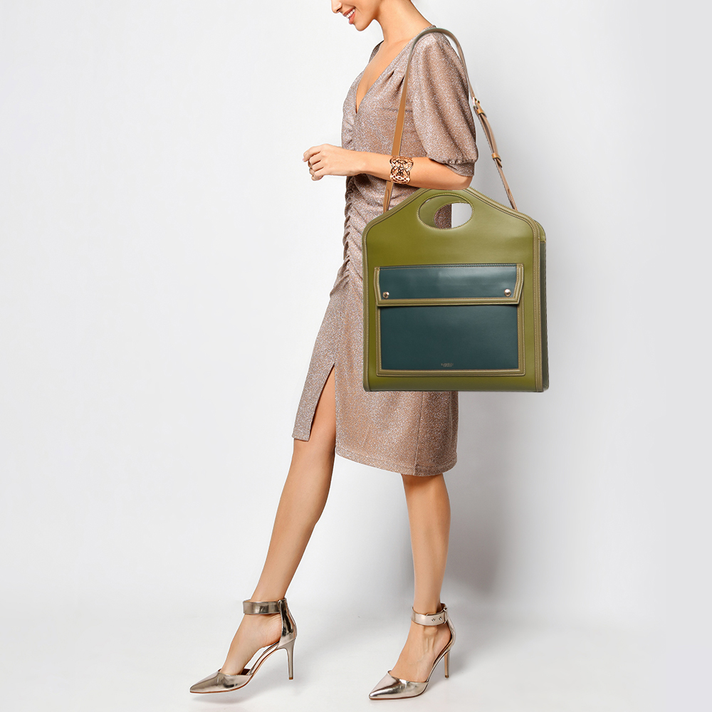 

Burberry Multicolor Leather Medium Pocket Bag