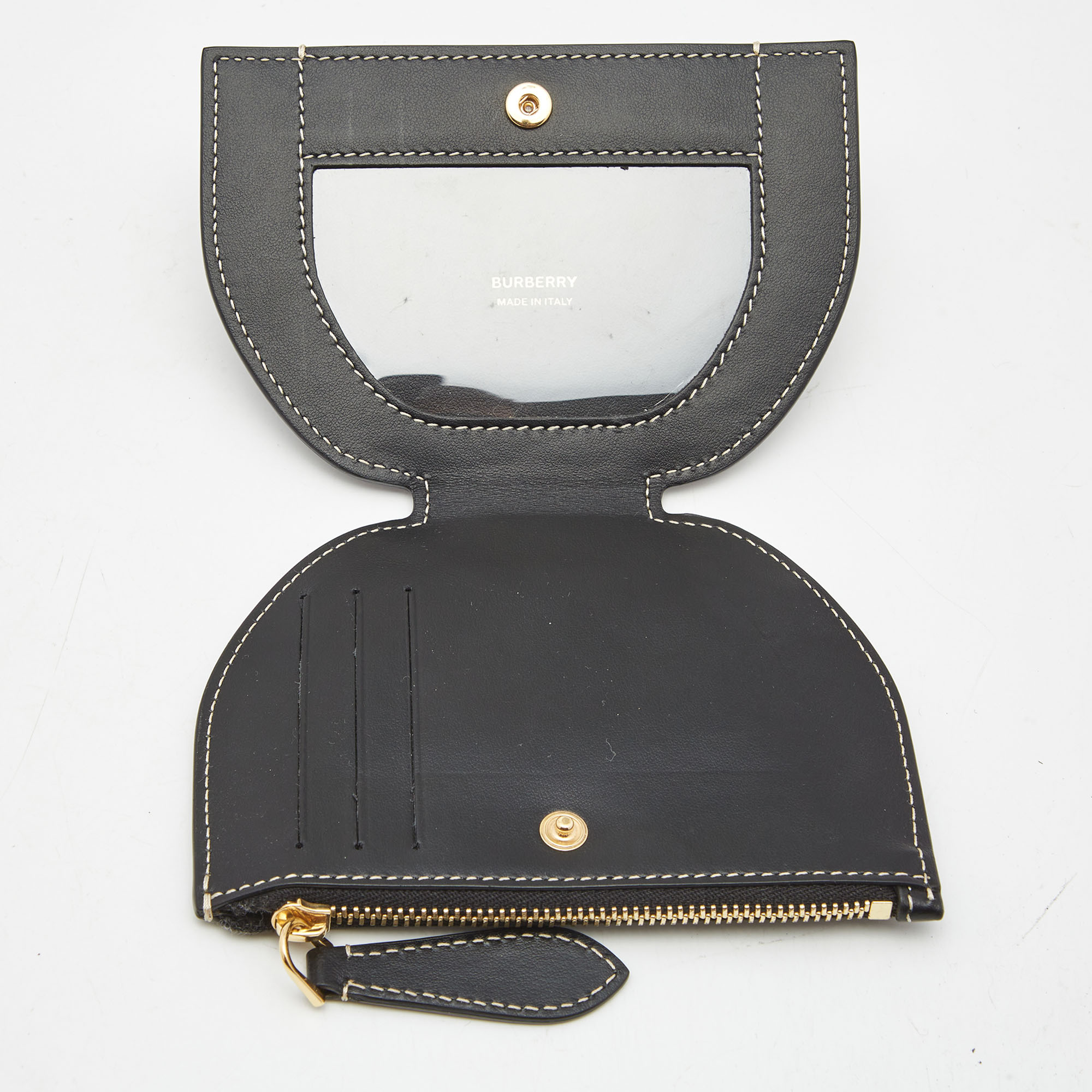 

Burberry Black Leather Olympia Fold Wallet