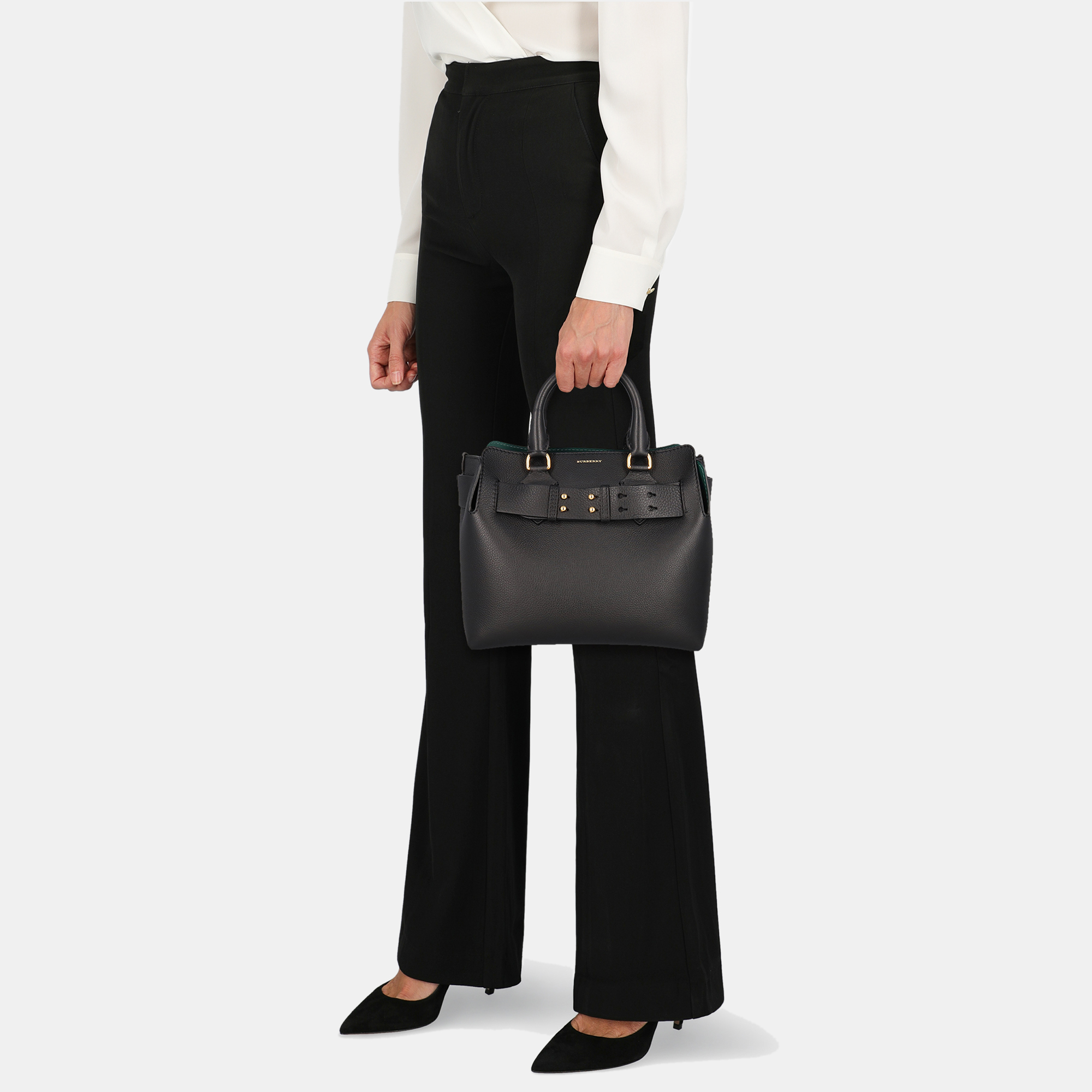 

Burberry Women's Leather Tote Bag - Black