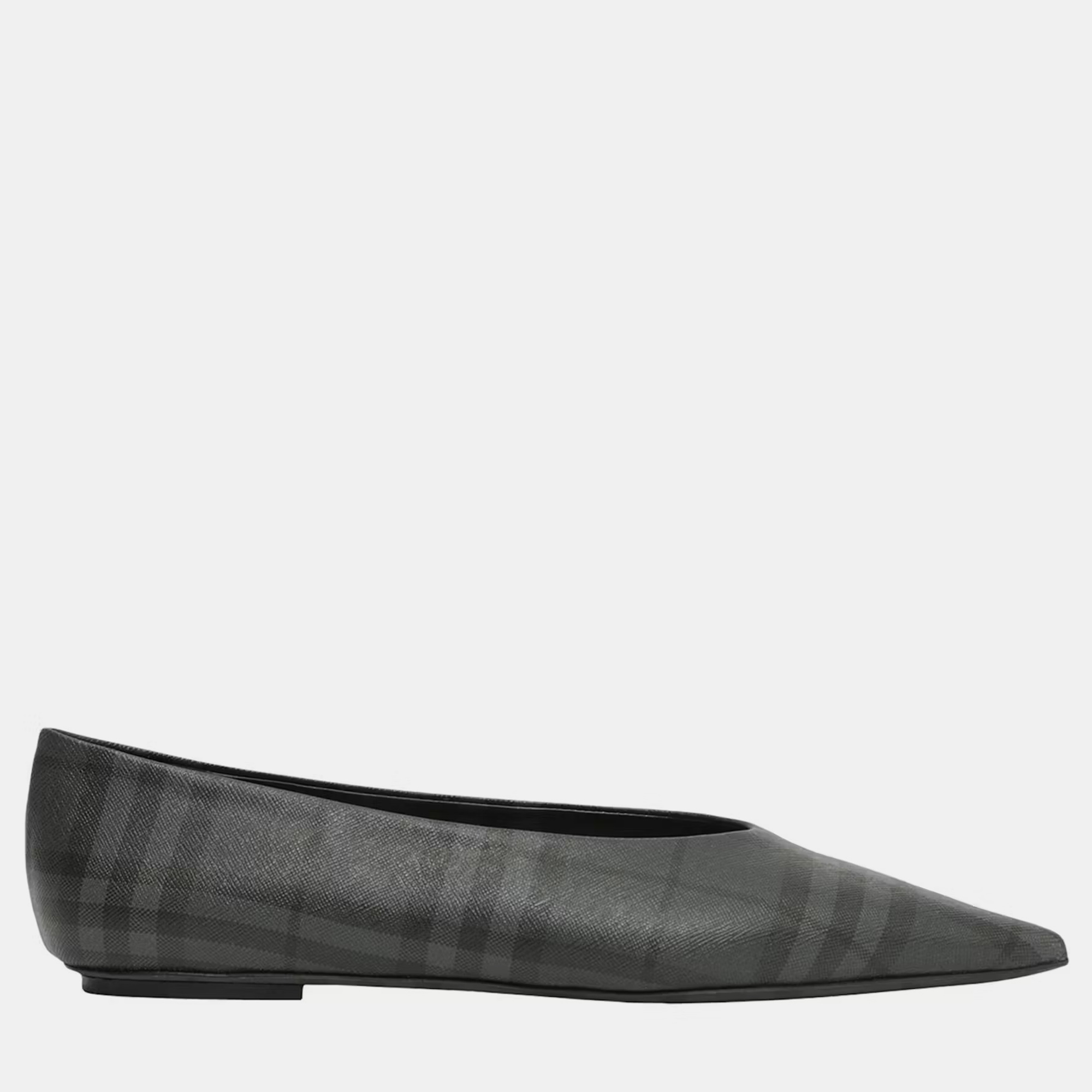 

Burberry Grey Check Madelina Ballet Flat EU