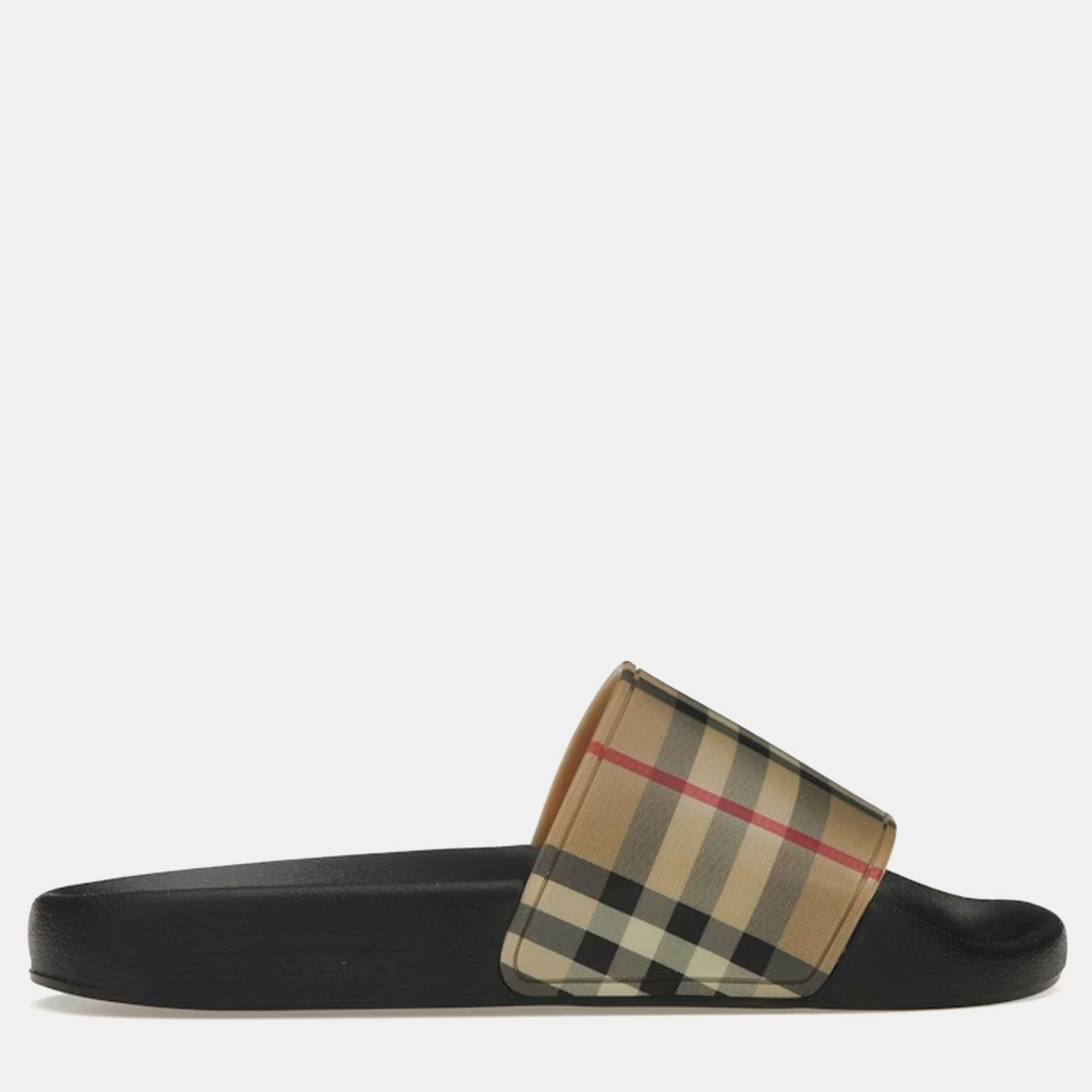 

Burberry Black/Beige House Check Slides Size EU