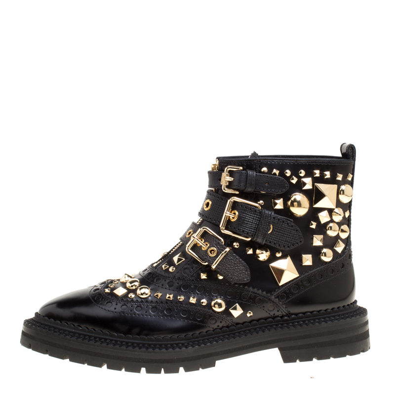 Burberry on sale studded boots