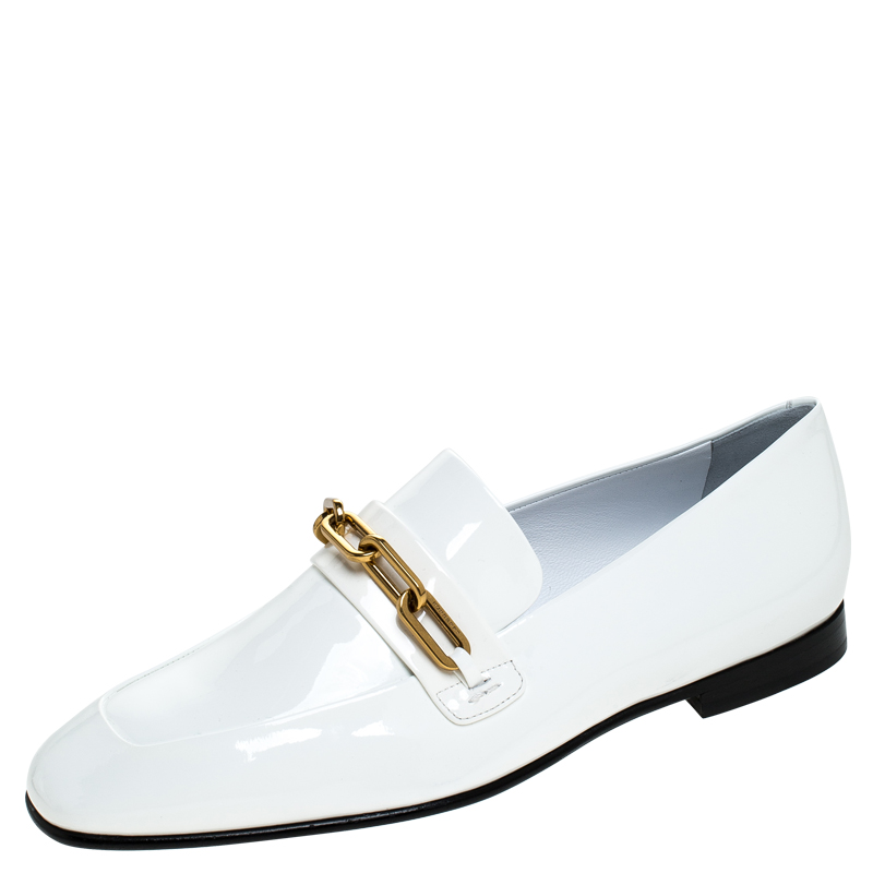 burberry patent leather loafers