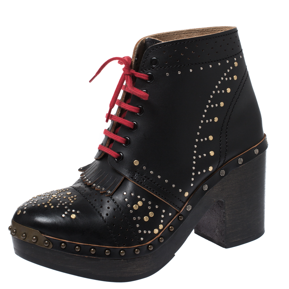 burberry studded boots