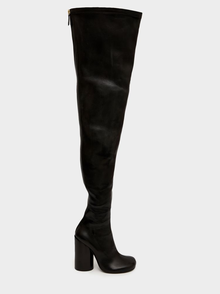 

Burberry Black Leather Anita Boots Size EU