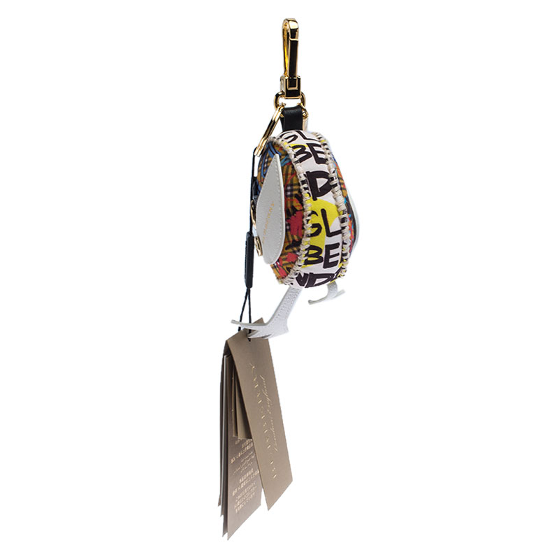 

Burberry Multicolor Fabric and Leather Bird Charm