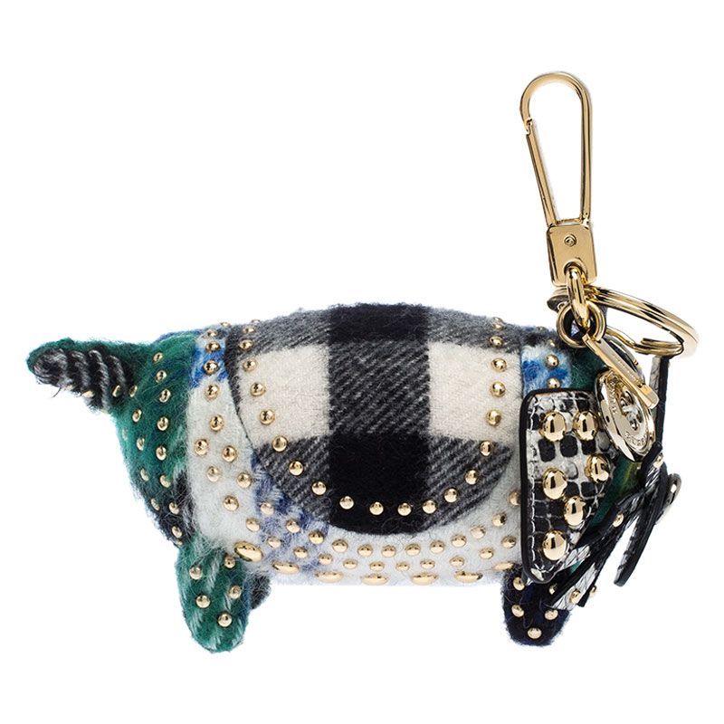 

Burberry Multicolor Fabric and Leather Trevor Scottie Dog Charm