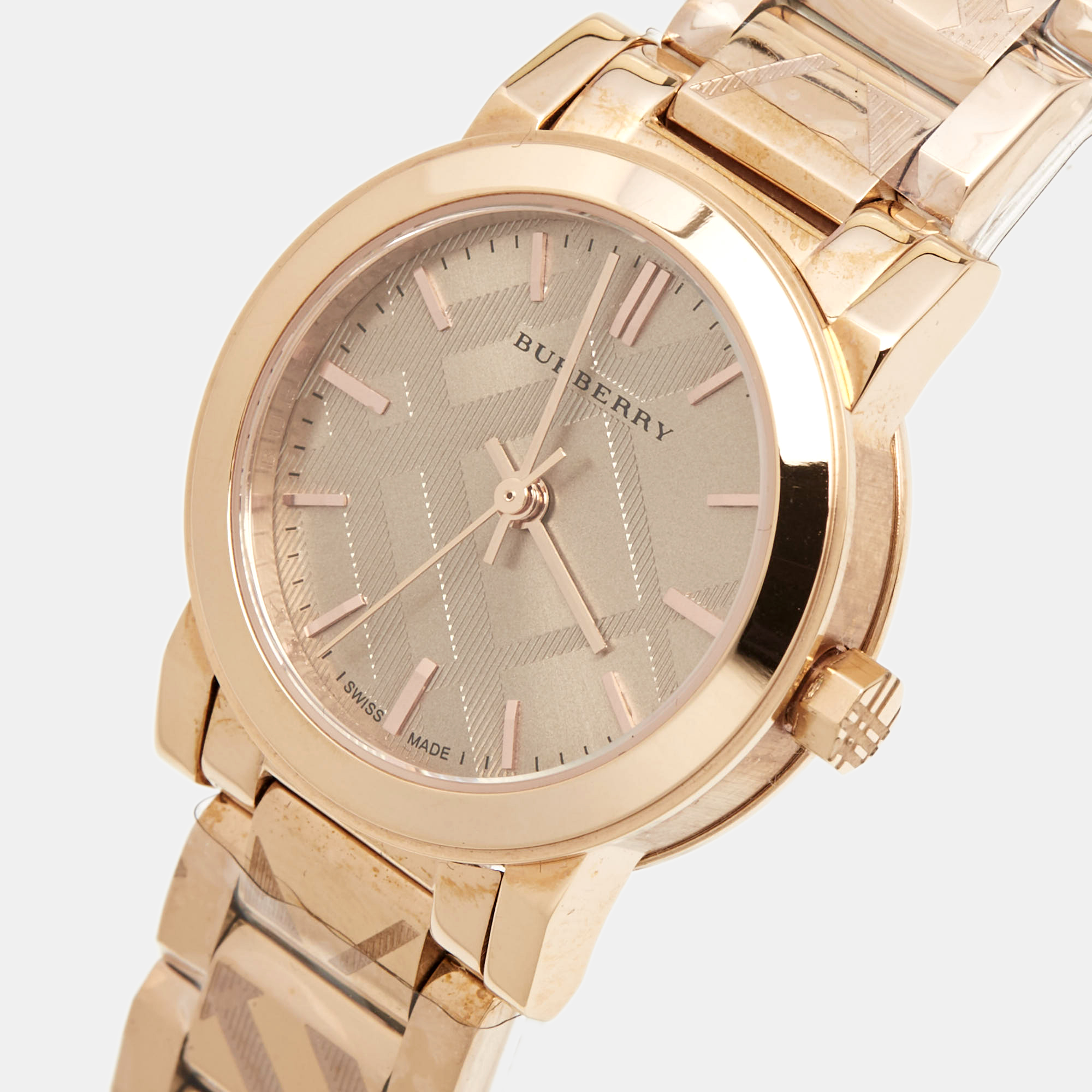 

Burberry Rose Gold Plated Stainless Steel The City BU9235 Women's Wristwatch