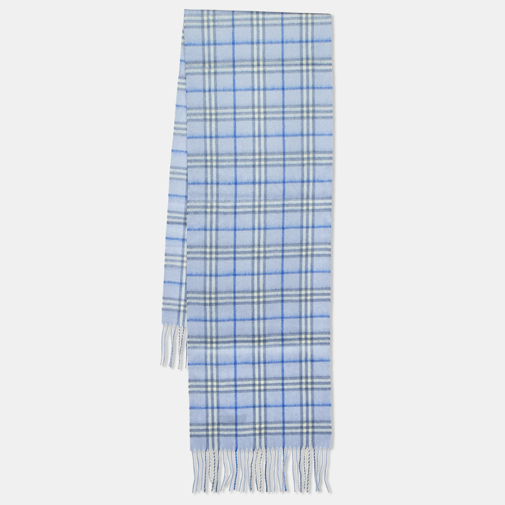 

Burberry Blue Vintage Check Lambwool Scarf