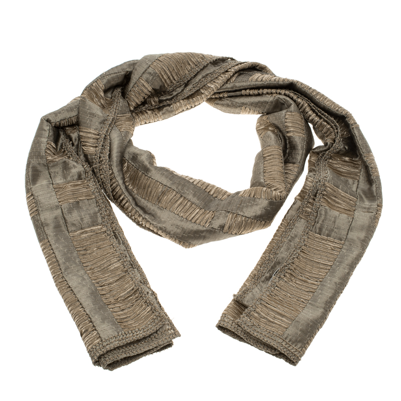 مملوكة مسبقًا وشاح بربري بيج نمط مغزول