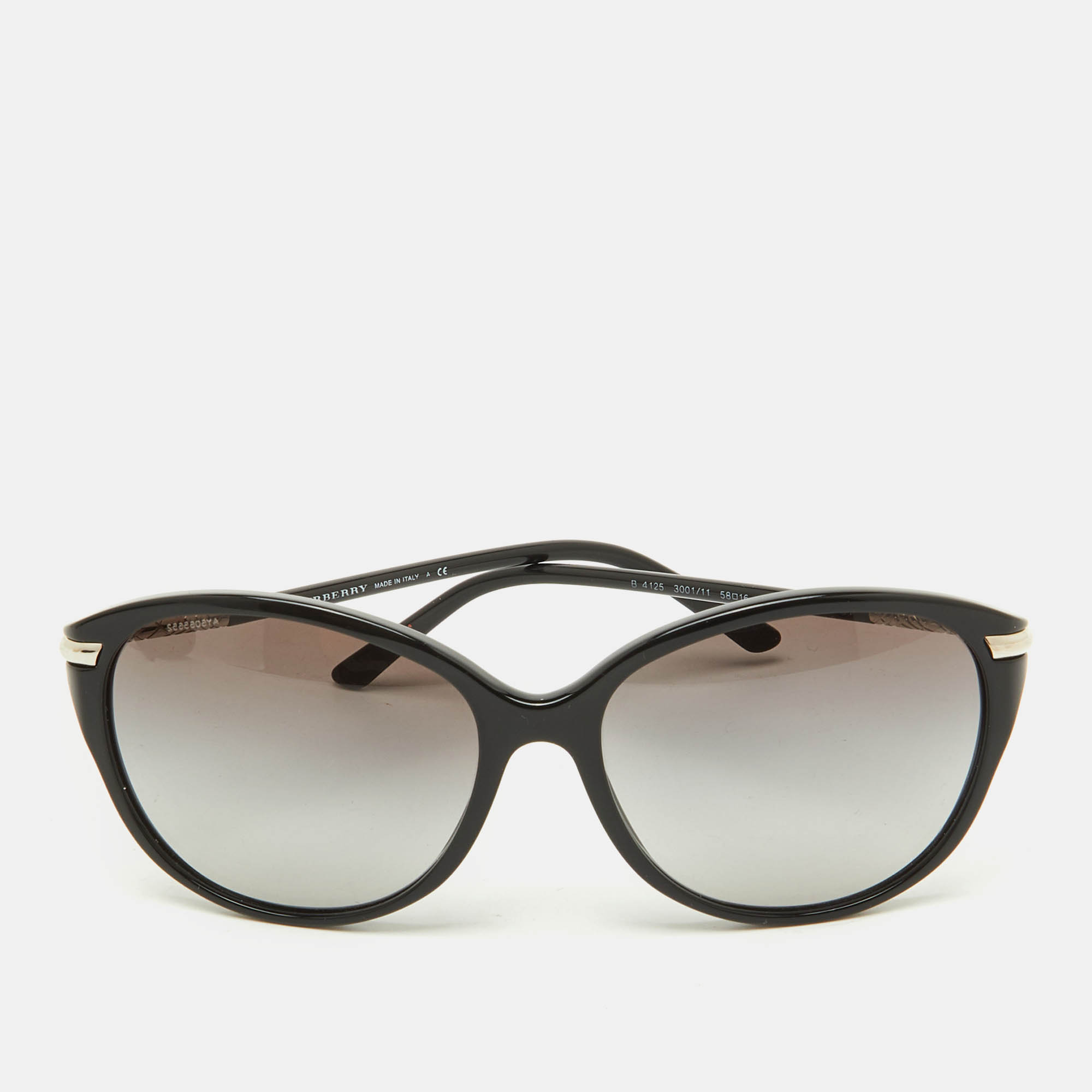 

Burberry Black Gradient B4125 Cat Eye Sunglasses
