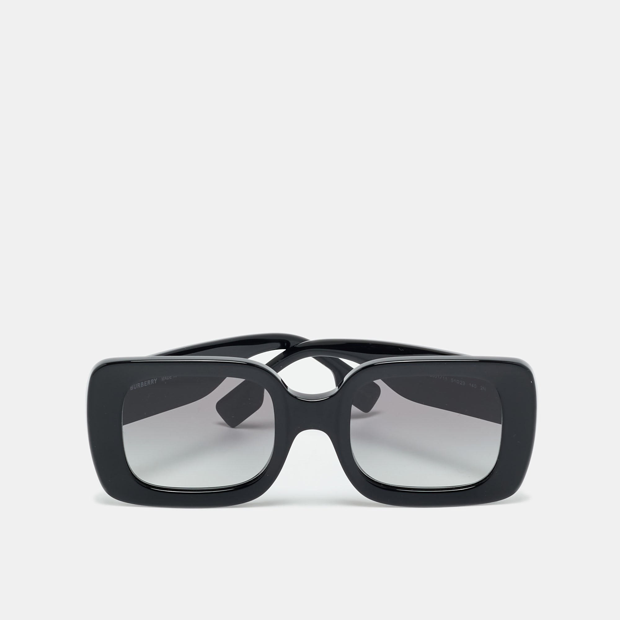 Pre-owned Burberry Black Gradient B 4327 Square Sunglasses