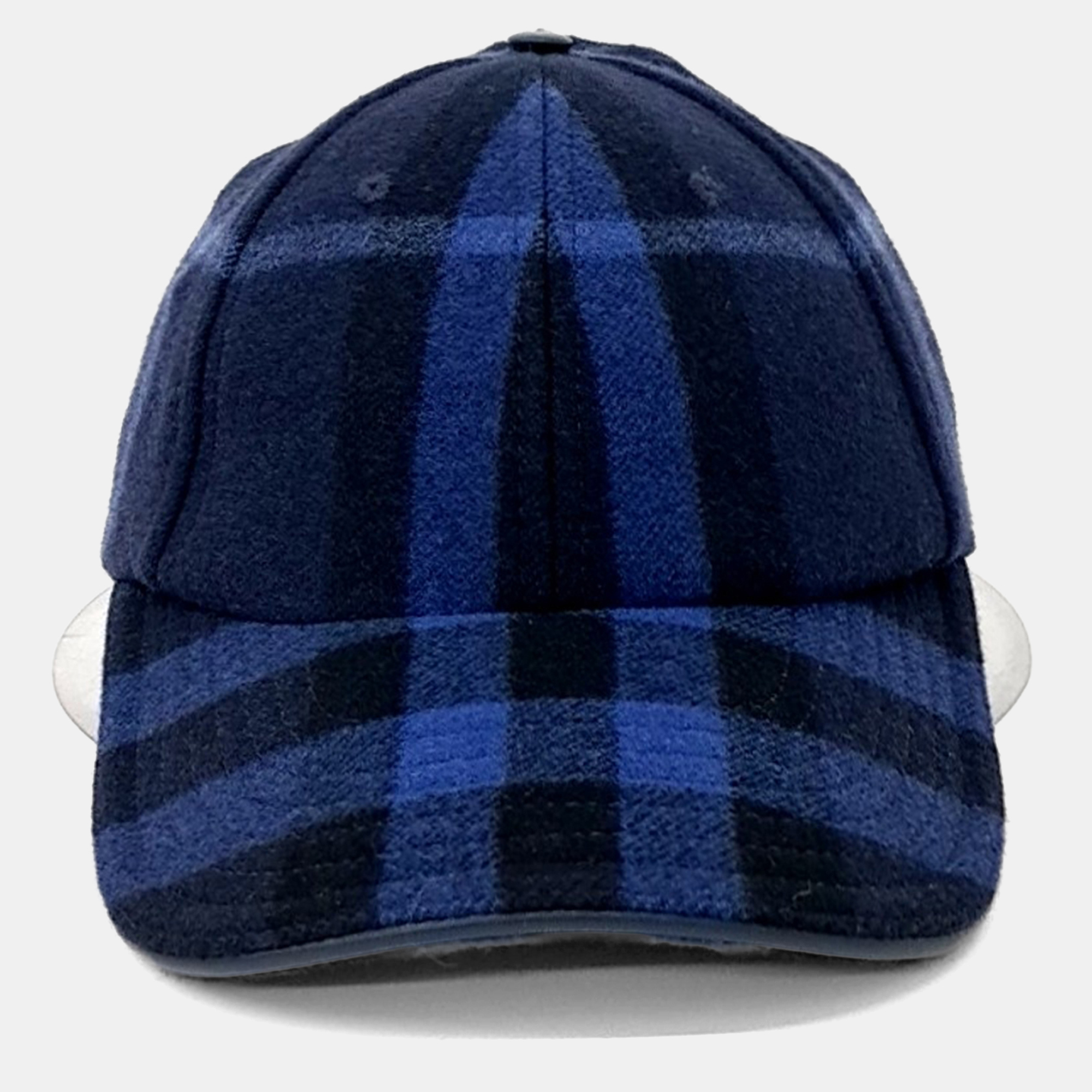 Click to view more detailed imagery on our partner's website Pre-owned Burberry Blue Wool Cap Hat