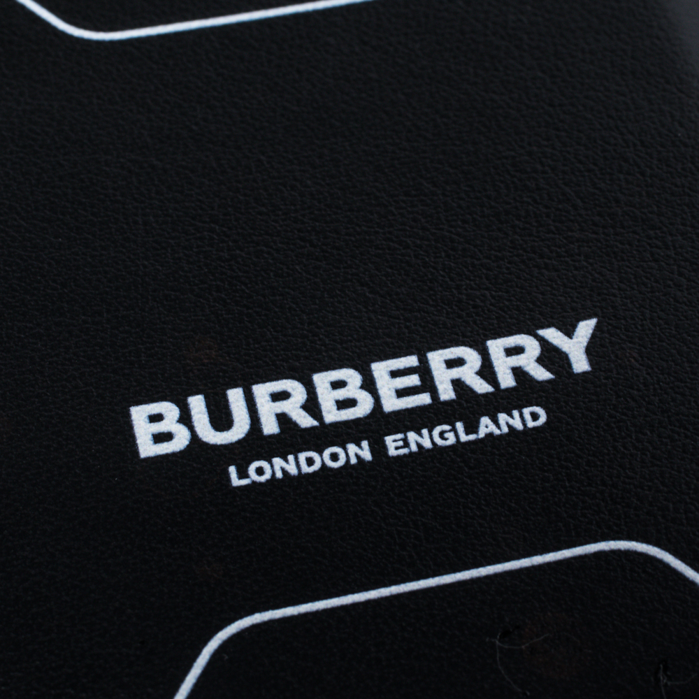 

Burberry Black Leather ID Card Holder