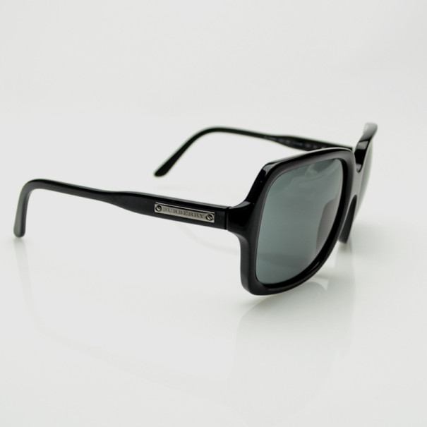 Pre Owned Burberry Large Black Square Women Sunglasses