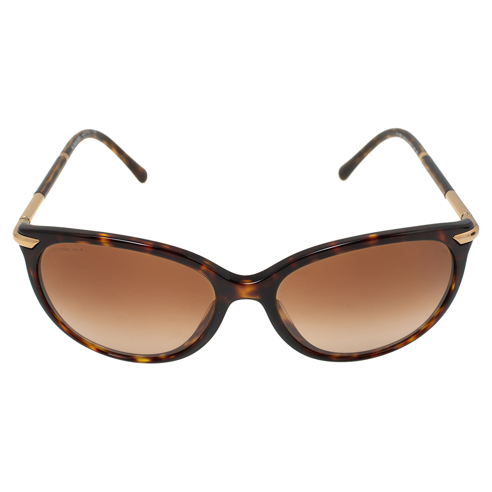 

Burberry Brown Havana/ Brown Gradient B4186 Cat Eye Sunglasses