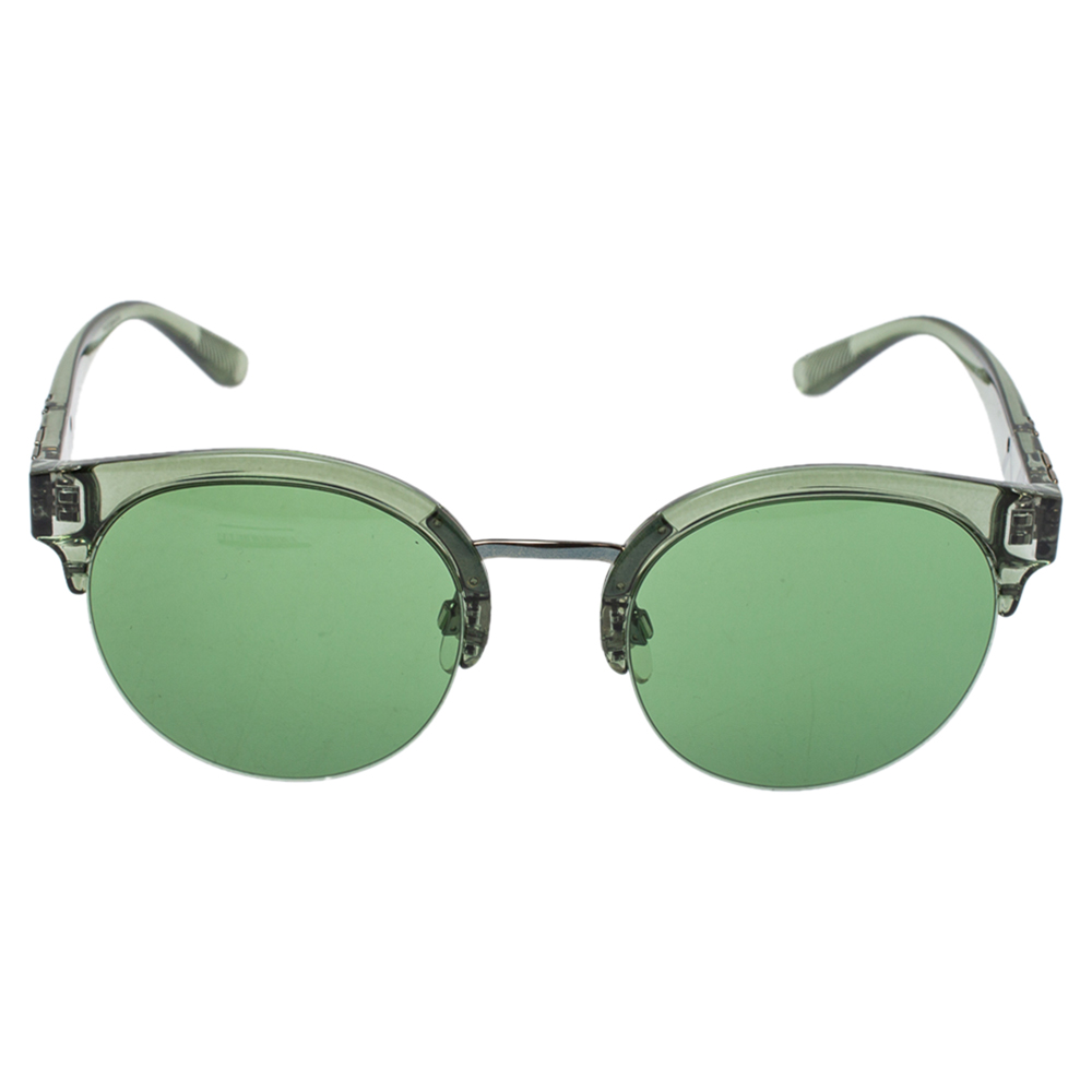 

Burberry Green Novacheck/ Green B 4241 Clubmaster Sunglasses