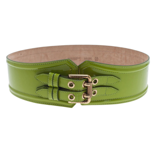 Burberry Prorsum Green Patent Leather Corset Belt 80CM Burberry | The ...