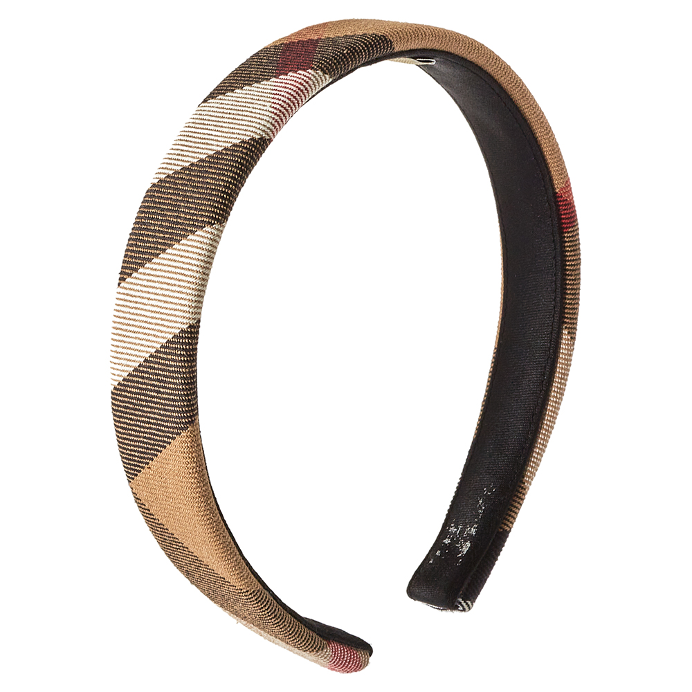 

Burberry Brown Novacheck Canvas Headband