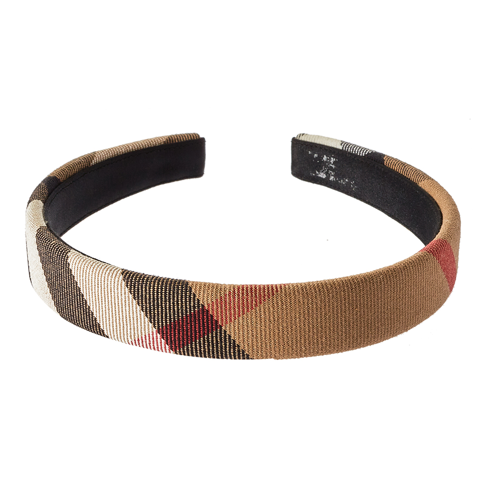 

Burberry Brown Novacheck Canvas Headband