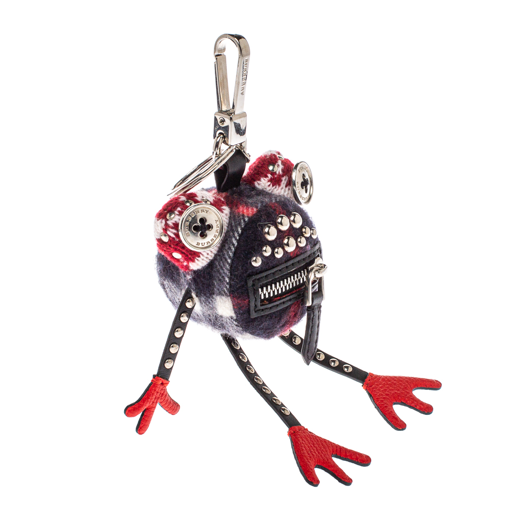 

Burberry Multicolor Studded Doris Frog Key Ring / Bag Charm