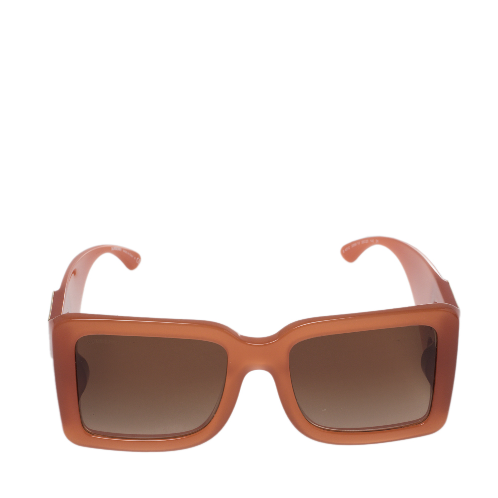 

Burberry Orange B Motif 4312 Oversized Square Sunglasses