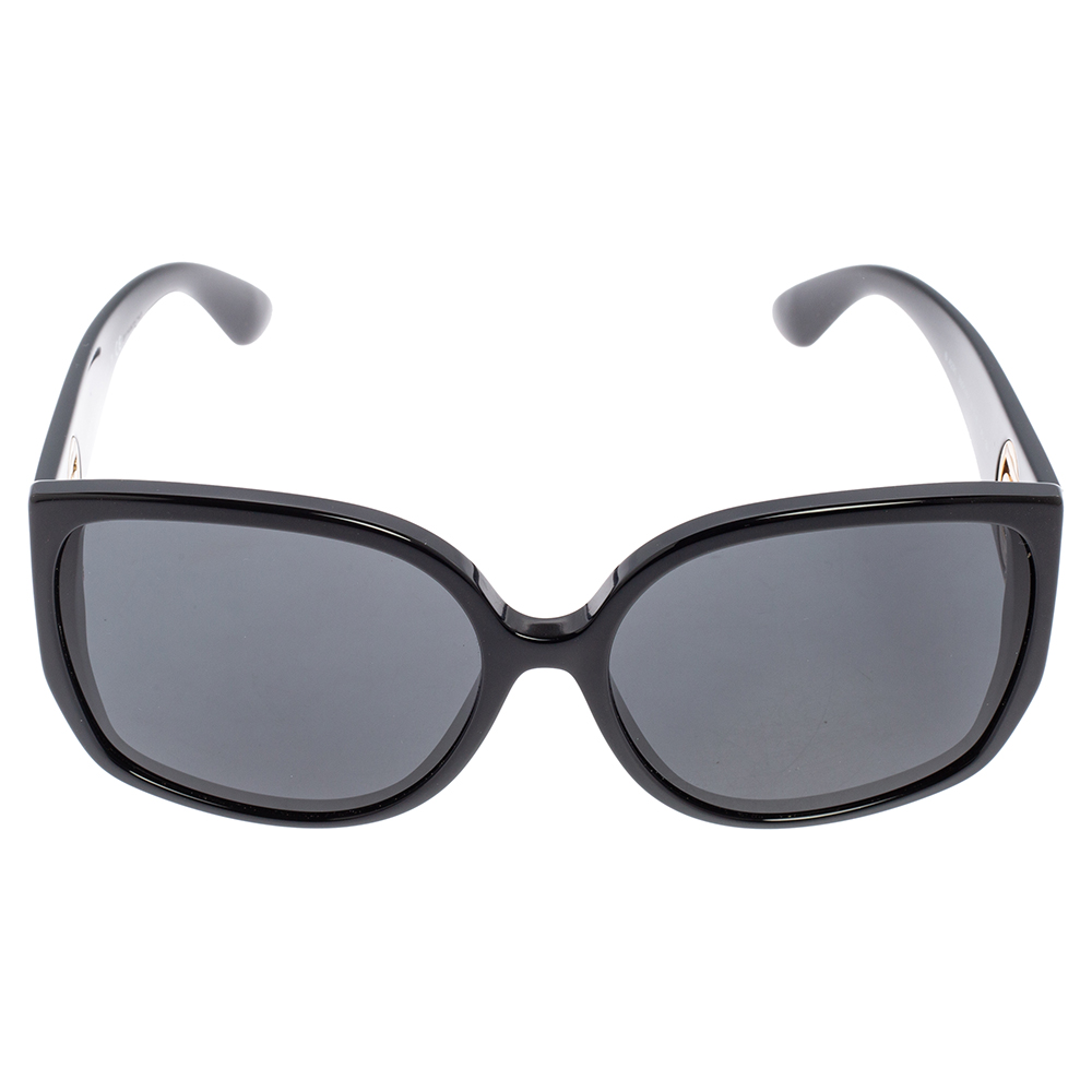 

Burberry Black Acetate B4290 TB Logo Temple Oversized Sunglasses