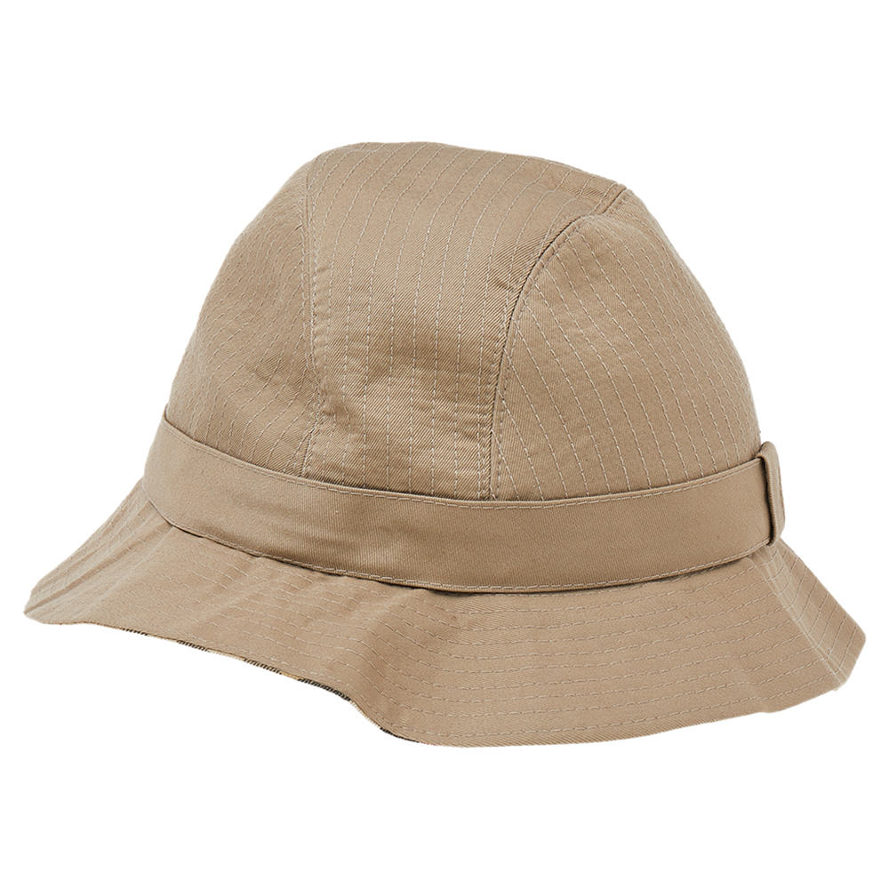 

Burberry Vintage Beige Cotton Blend Bucket Hat