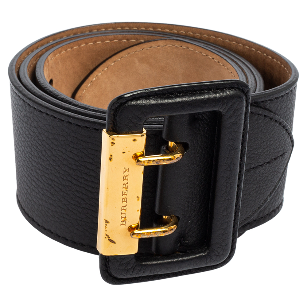 

Burberry Black Leather Cecile Waist Belt